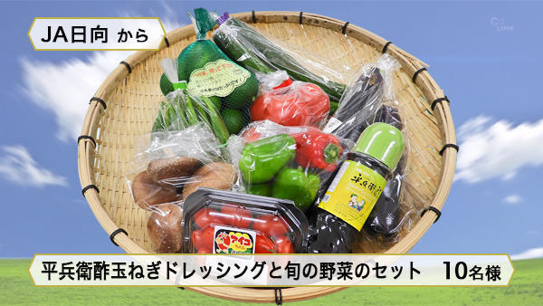 平兵衛酢玉ねぎドレッシングと旬の野菜のセット