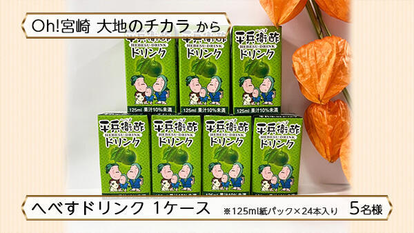 へべすドリンク 1ケース（125ml紙パック×24本入り）
