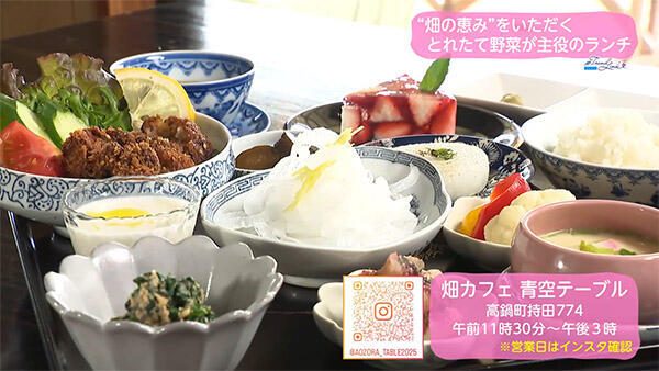 畑カフェ 青空テーブル