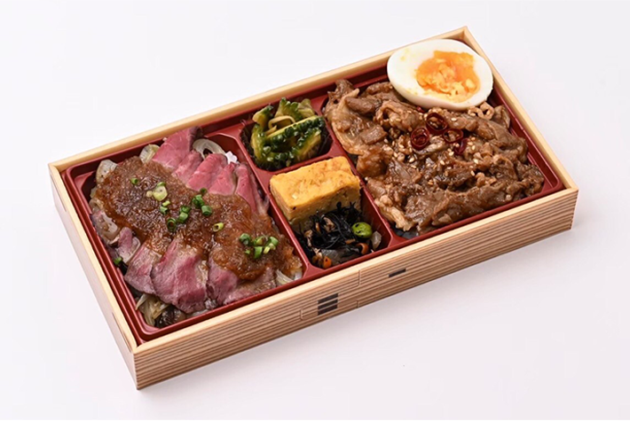 【ラディッシュ】国産牛ローストビーフと牛飯食べ比べ弁当