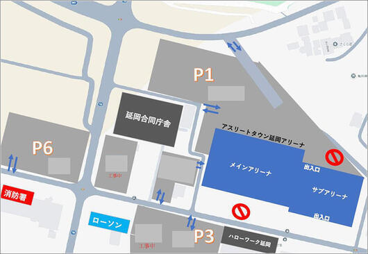 延岡アリーナ駐車場