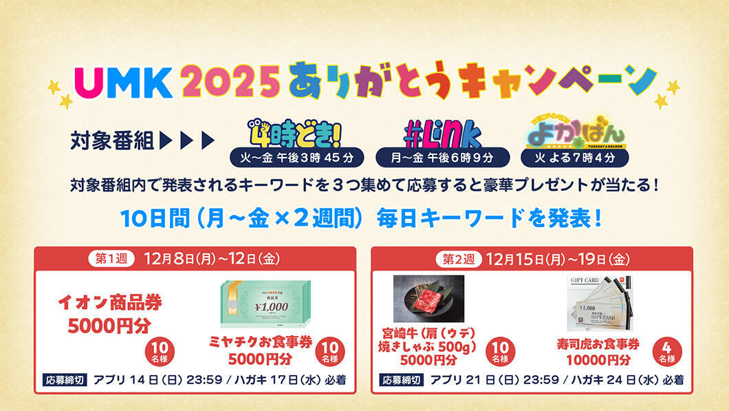 UMK 2025ありがとうキャンペーン