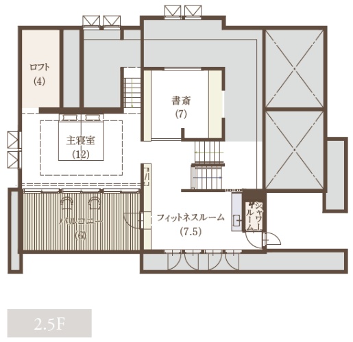 間取り図2.5階