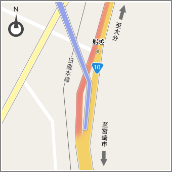 延岡南道路入口（北進）