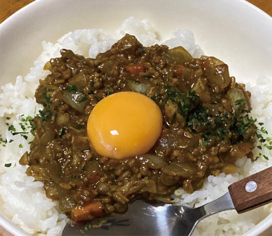 井之上郁美さん「栄養ギュギュッとキーマカレー」