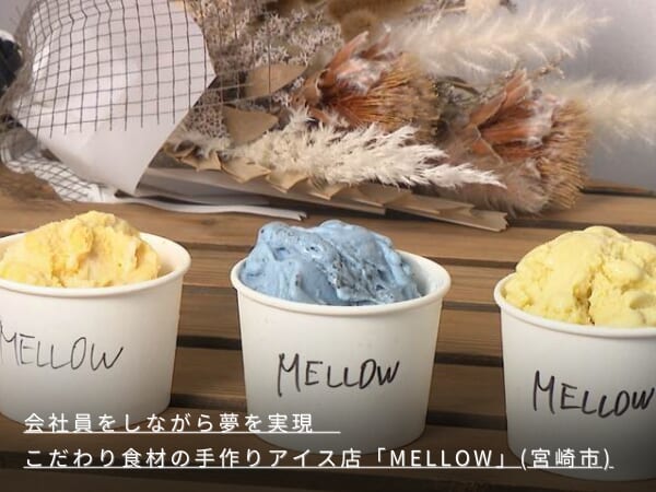 会社員をしながら夢を実現　こだわり食材の手作りアイス店「MELLOW」(宮崎市)