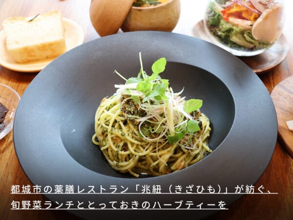 都城市の薬膳レストラン「兆紐（きざひも）」が紡ぐ、旬野菜ランチととっておきのハーブティーを