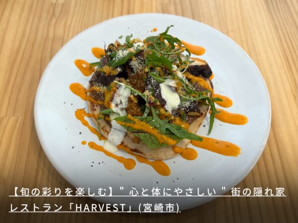 【旬の彩りを楽しむ】” 心と体にやさしい ” 街の隠れ家レストラン「HARVEST」(宮崎市)