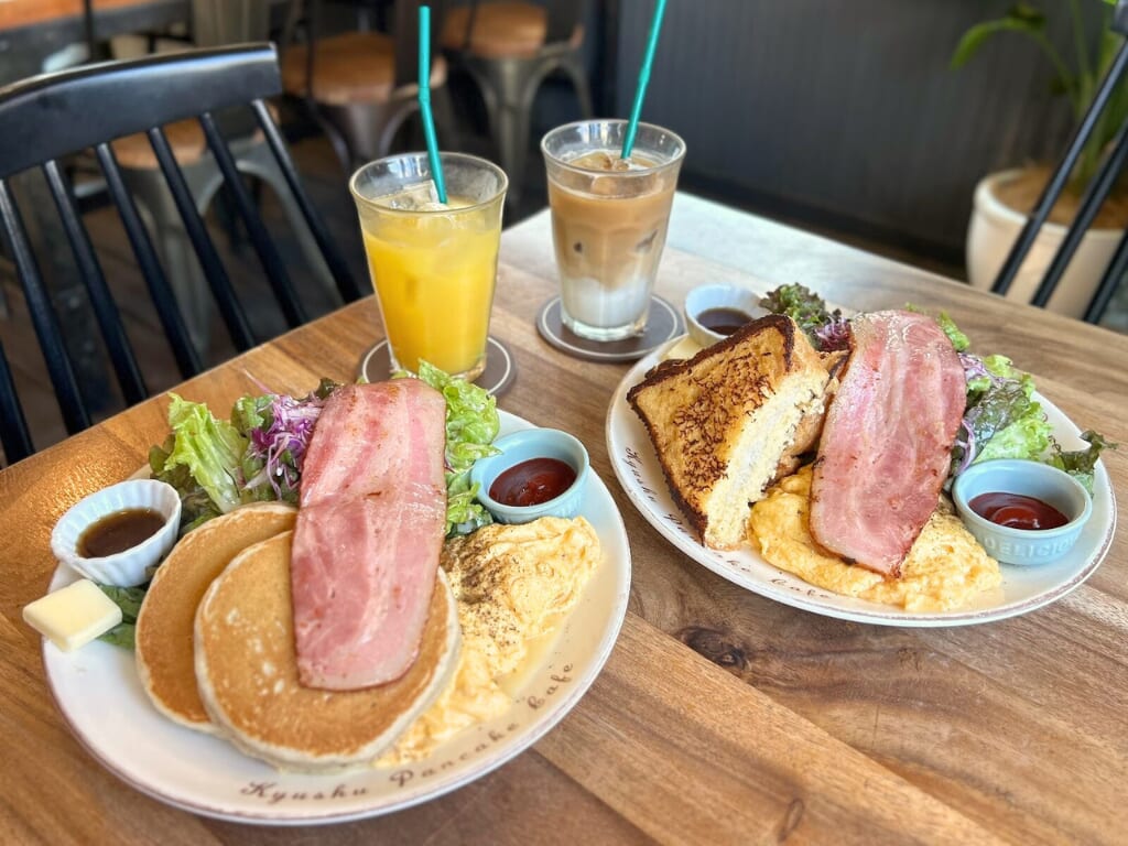 【朝から幸せチャージ】ボリューム満点！「九州パンケーキカフェ」で味わう絶品モーニング♩（宮崎市）