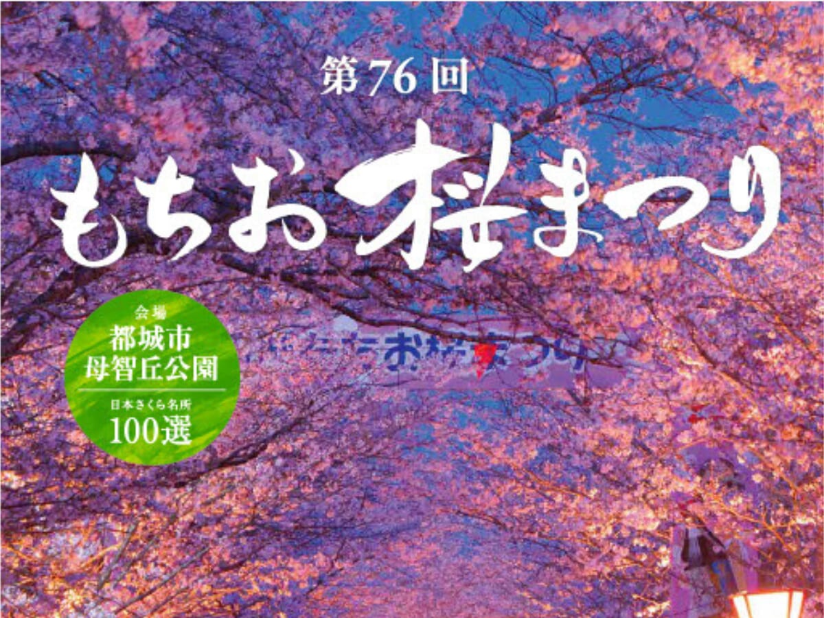 【2026 宮崎イベント】3月28日(土)~3月29日(日)母智丘公園にて「都城もちお桜まつり」開催！(都城市)