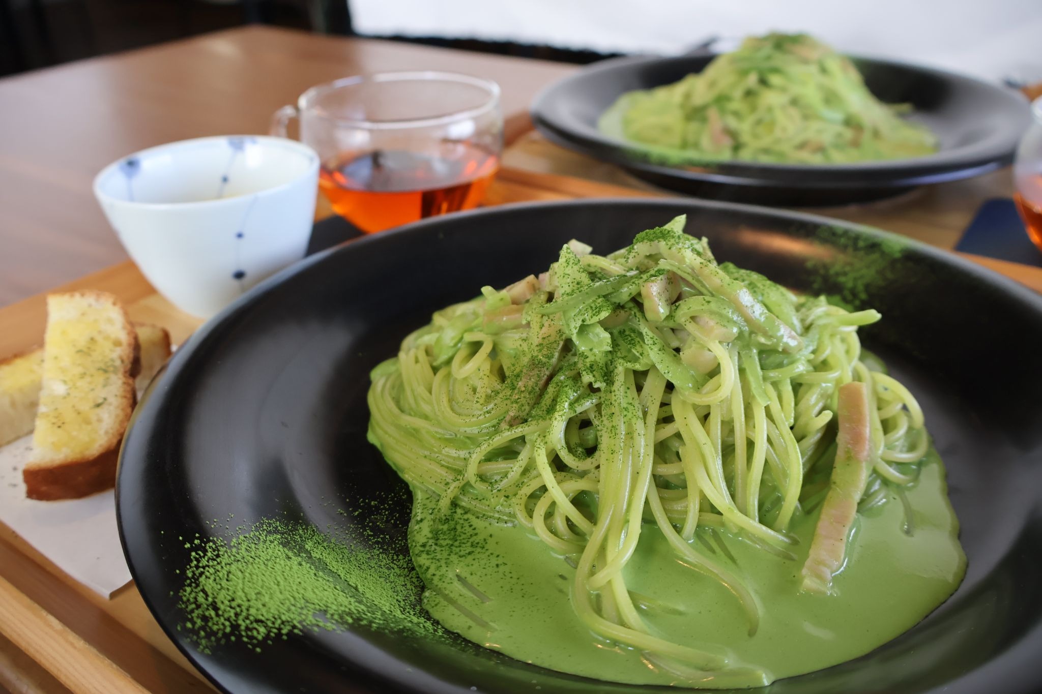 【宮崎グルメ】お茶の概念が覆る！鎌田茶業で出会う「抹茶クリームパスタ」と至福のスイーツ