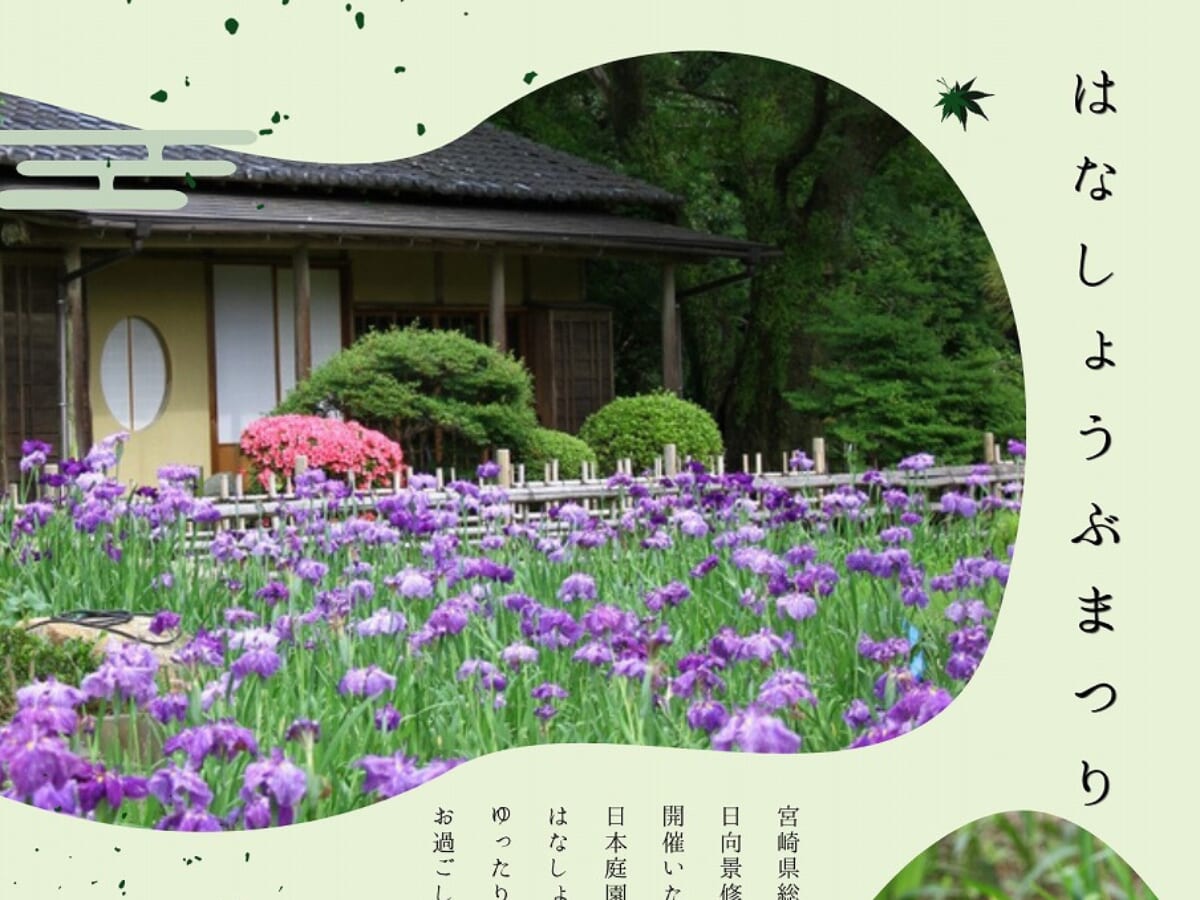 【2026 宮崎イベント】5月30日（土）～6月7日（日）ひなた宮崎県運動総合公園にて「はなしょうぶまつり」開催！（宮崎市）