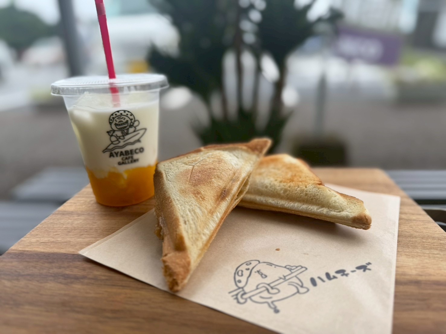 ホットサンドを片手にのぞきたい、イラストレーターの世界「AYABECO CAFE GALLERY」（日向市）