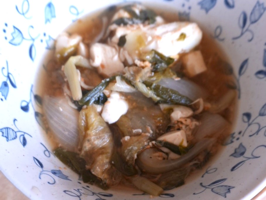 🥬白菜としらすの旨辛チゲ