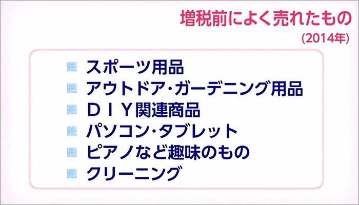 01 2014年の増税前によく売れたもの