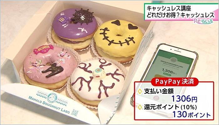 04 ドーナツを「PayPay」で支払い