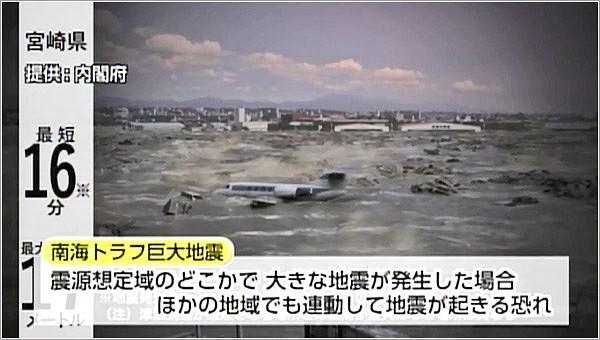 連動型の地震について注意