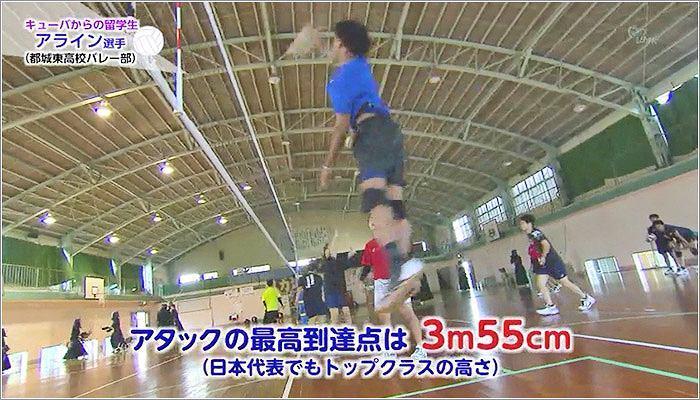 バレー 最高 到達 点