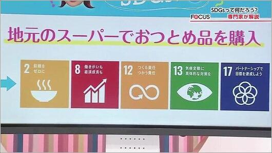 12 SDGs 地元のスーパーでおつとめ品を購入