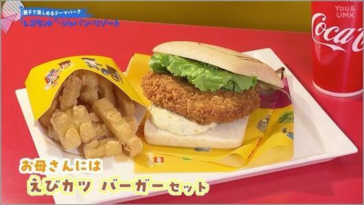 14 えびカツ バーガーセット