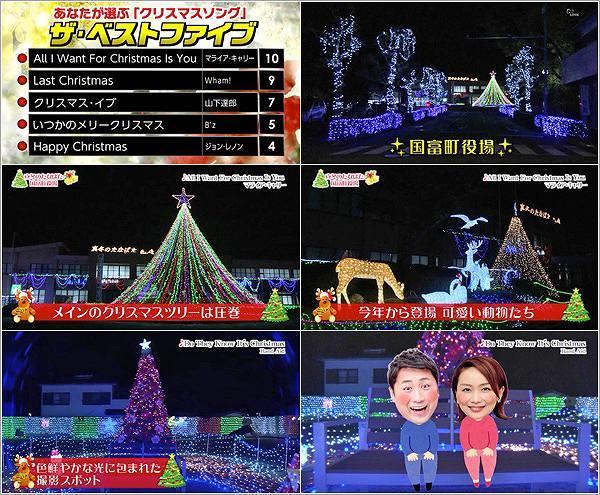 国富町役場の「真冬のたなばたイルミネーション」