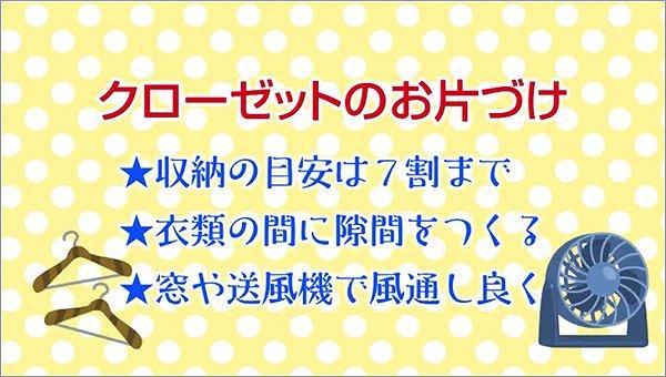 クローゼットの片づけ