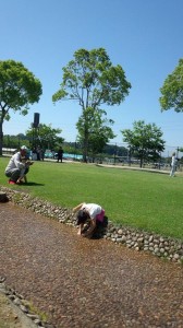 生目の杜にて　このあと温泉のように浸かってました