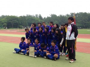 女子サッカー優勝の宮崎日大高校