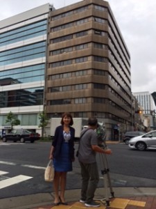 ひむかの群像　最終回は佐藤棟良さん　東京・日本橋の一等地にあった旭洋ビルでロケ