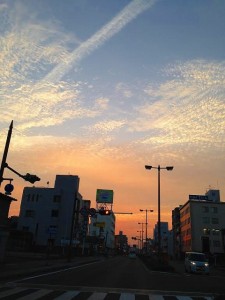 綺麗な夕焼けに癒されました＊