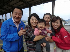 延岡市北浦町で出会った３世代の笑顔