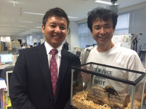 ブリーダーの河野さん。養殖で世界初の17cm超えを生み出したレジェンドです