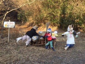 美郷町でかわいいかかし発見！