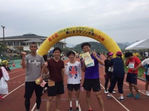 職場のみなさんと参加。全員完走！