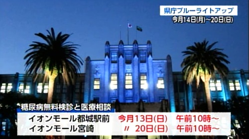 県庁ライトアップ写真