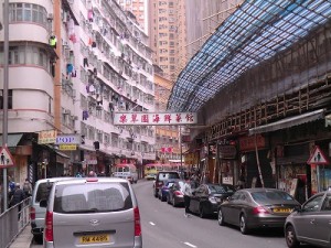 香港らしい町並み。アジアの香りが漂う！