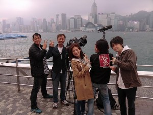 香港、ビクトリア湾で撮影開始！
