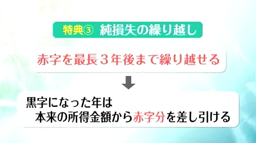 純損失の繰越