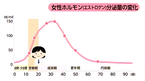 女性ホルモンの変化