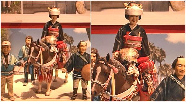 神武大祭のシャンシャン馬道中の様子