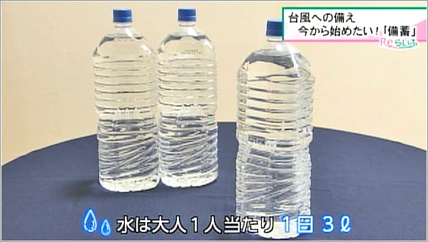 1日3リットルの水