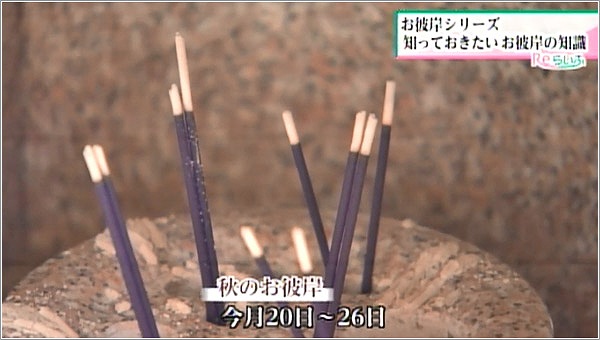 お彼岸は、今月20日から