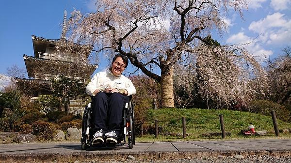 浄専寺　しだれ桜と私.jpg